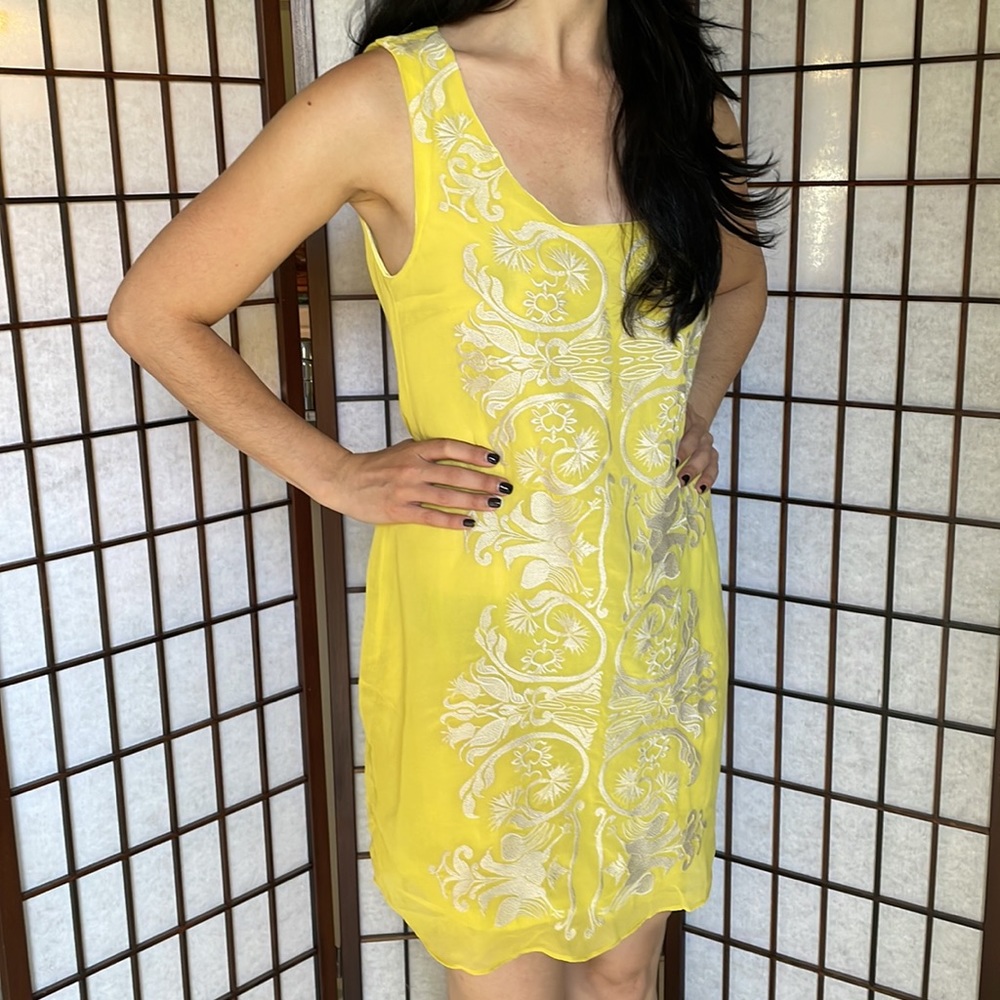NWOT delicate yellow dress